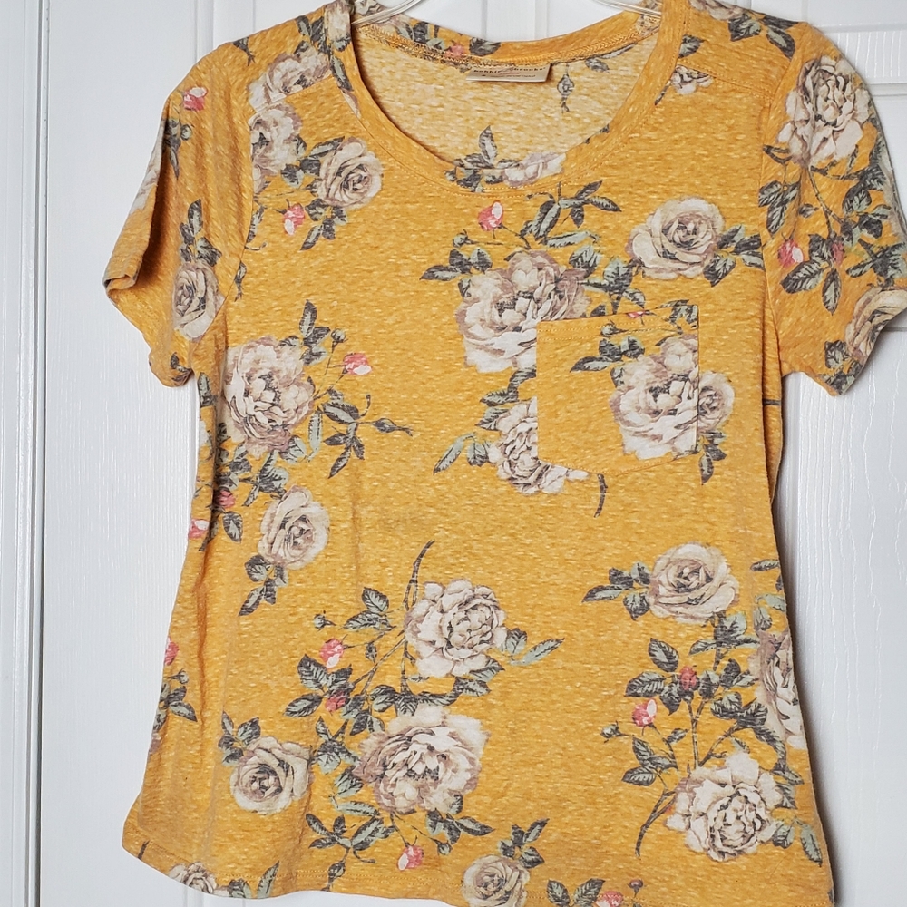 Bobbies Brooks Small Floral Heathered Orange